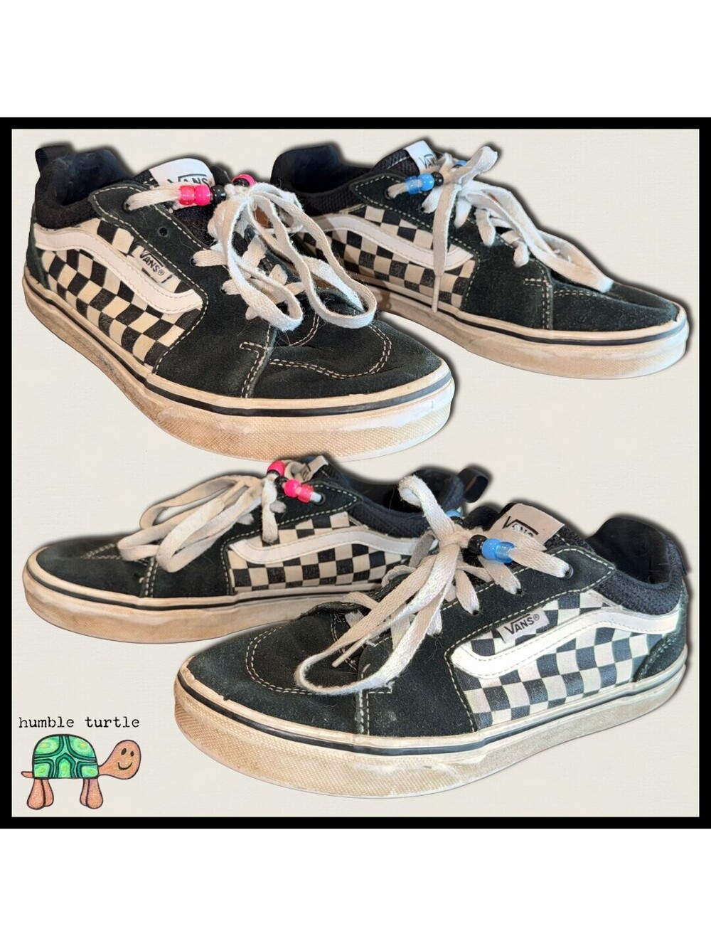 Vans Ward / Low-Top Suede & Canvas Checkerboard Skate Sneakers | US Youth Size 5